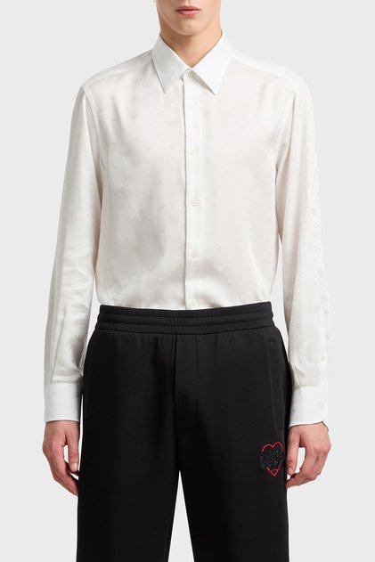 Jacquard Regular Fit Satin Look Classic Collar Shirt Men's Shirt Em001537 Af15074