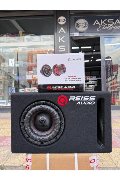 Reis Rs-RX8 L Port Kabinli 800wat 400 Rms 20cm Subwoofer Bas Çift Bobin