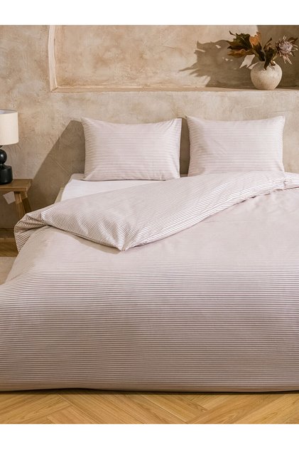 New Season Line Patterned Double Duvet Cover Set