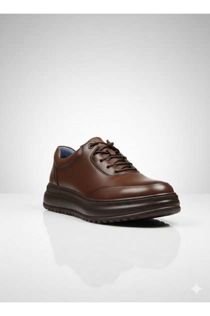 Men's Genuine Leather Comfortable Soft Thick Sole Casual Shoes Ay-1015-K