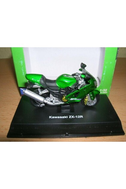 LRS STORE Kawasaki ZX-12R Metal Model Motosiklet 7,5 cm Özel