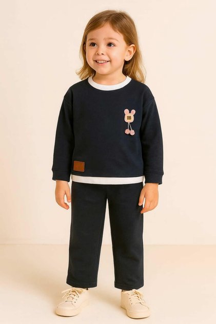 Plain Oversive Girl's Suit