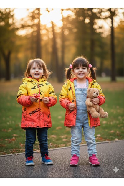 Girls Boys Unisex Coats Winter Sports Inner Fleece Hooded & Coat & Parka