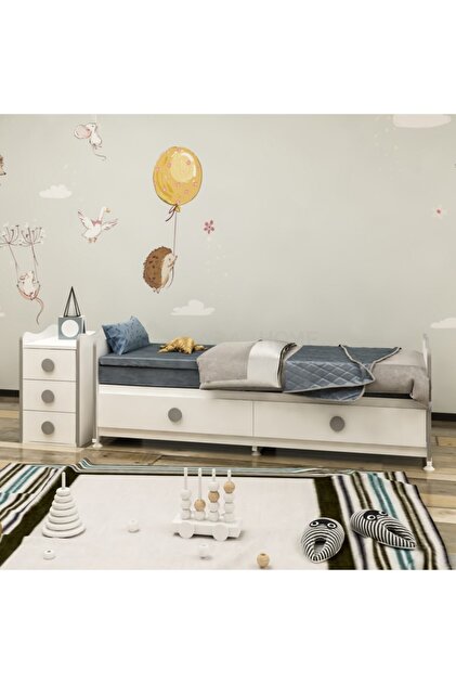 Garaj Home Melina Bebek Odası Takımı Yıldız 4 Kapaklı+Yatak+Uyku