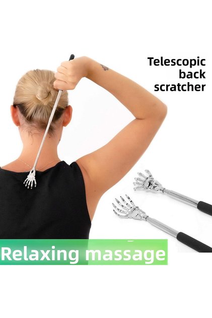 Back Scratcher Extendable Hand-Shaped Metal Back Scratching Tool 1 Piece - Scratcher Massage Tool