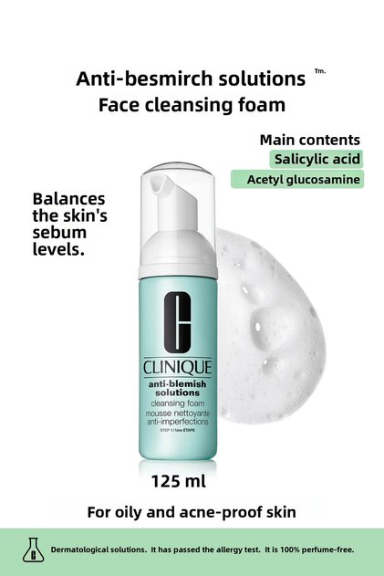 Anti-Blemish Solutions ™   - Foam Cleanser Balancing Sebum Level on the Skin 125 ml