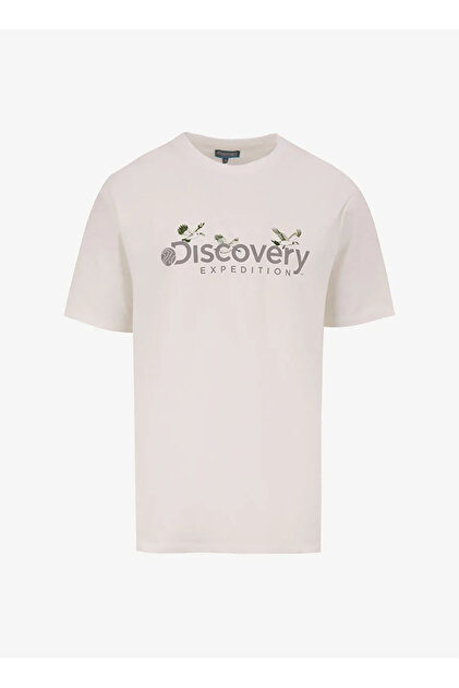Discovery Expedition D4SM-TST3310 Beyaz Bisiklet Yaka Basic