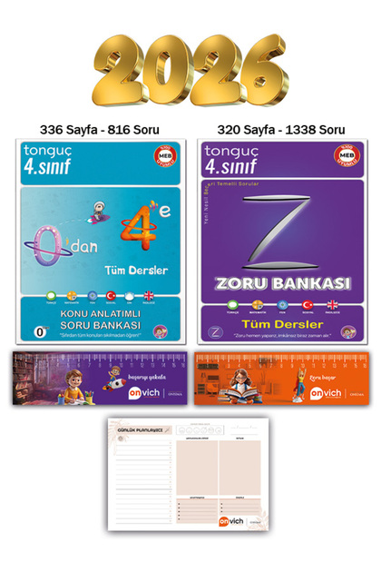 Tonguç Yayınları 4. Sınıf 0 dan 4 e Konu Anlatımlı Soru Bankası