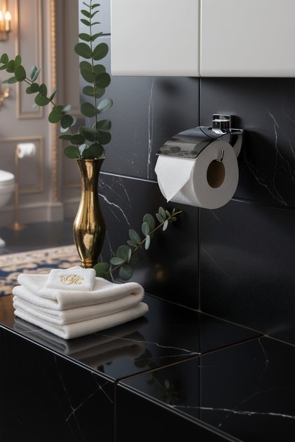 Adhesive Toilet Roll Holder Wc Paper Holder Bathroom Accessories Premium+