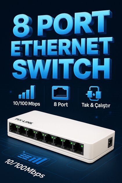 -LINK LV-SW08 SWITCH ETHERNET 8 PORT 10/100MBPS