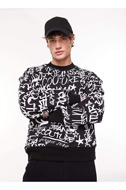 トップス gianni versace Y Versace Jeans Couture Desenli Pamuklu Slim Fit Erkek Polo Yaka T