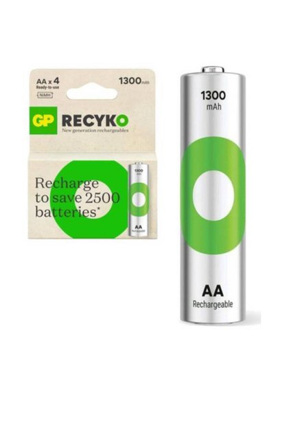 Recyko 1300 Aa Kalem Ni-mh Şarjlı Pil, 1.2 Volt, 4'lü Kart