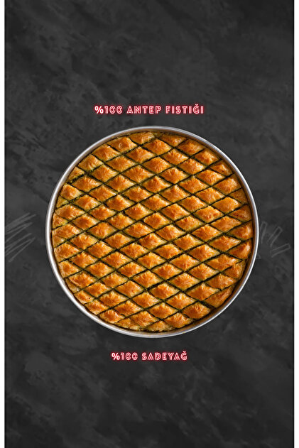 Antep fıstıklı Kutulu 2 KG Mekik baklava
