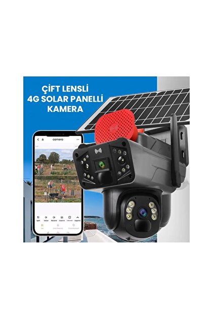 O-KAM Okam3915 4g 6mp Dual Lensli Güneş Enerjili Sim Kart Destekli