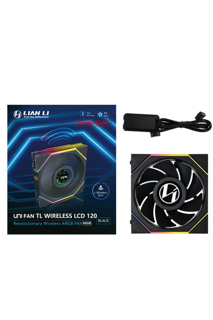 Lian Li Unı Fan Reverse Tl Wıreless Lcd 1x120mm Siyah Kasa Fanı