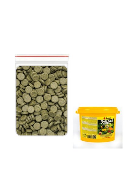 3 Algae Tablets A 44 gr (100 Ad. ) (Açık) Balık Yemi Kilitli Poşette Gönderilir . Skt: 11/2