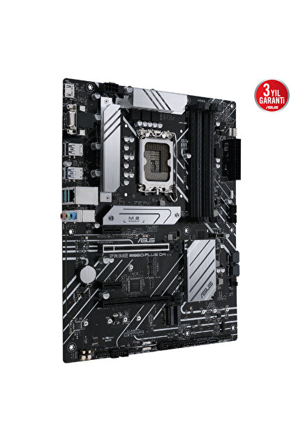 ASUS PRIME B660-PLUS D4 B660 DDR4 (Vga Yok) GLan 2.5G ATX HDMI DP