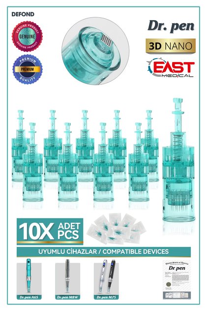 Dr Pen A6S - M8W - M7S Original Dermapen Needle 10 Pieces 3D Nano