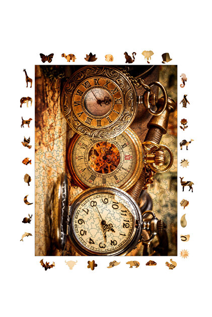 その他 PEZ Puzzle Calendar WePuzzleUp Ahşap Puzzle - Zamanın Tanıkları - 450 Parça, 29x39 cm