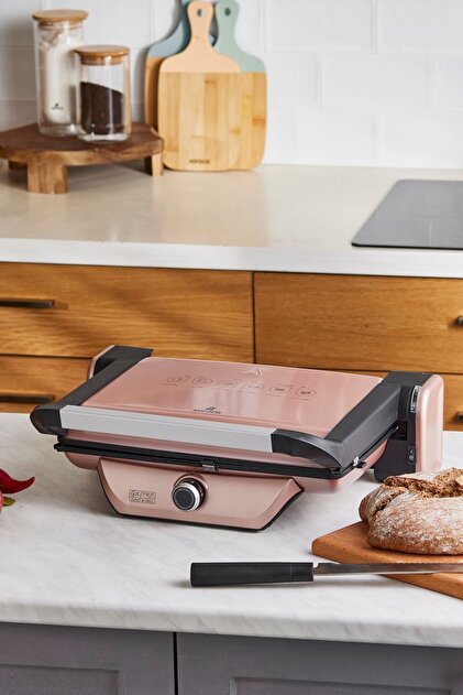 Karaca Rosegold Antibakteriyel Gastro Diamond Tost Makinesi