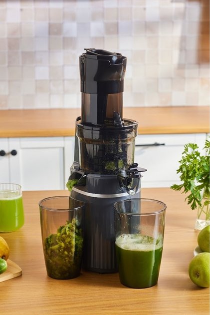 Fresh Press Slow Juicer Yavaş Sıkım Katı Meyve Sıkacağı Antrasit