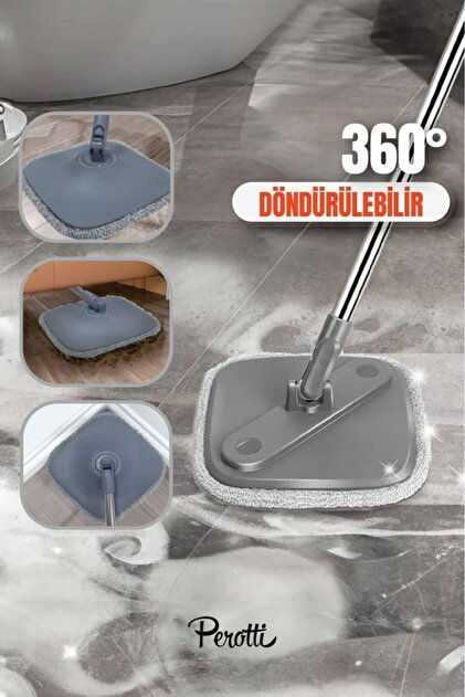 Perotti 17068 Clean Pro Mop Temizlik Seti Temiz Kirli Suyu Ayırma