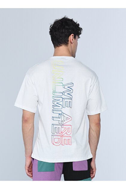 Ecko Unltd Ecko Unlimited Bisiklet Yaka Degrade Beyaz Erkek T