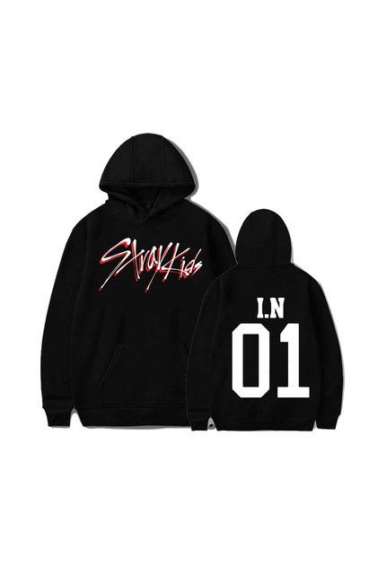 I.N. Straykids Printed Hooded 3-Ply Quality Oversize Sweatshirt