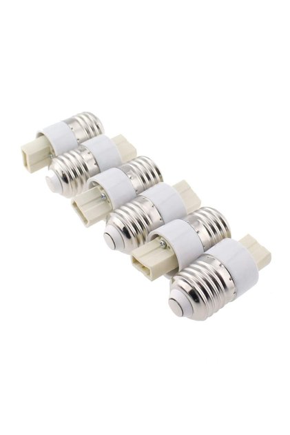 6PCS Practical Lamp Converter Bulb Adapter Lamp Holder Converter White E27 to G9 Conversion Screw...