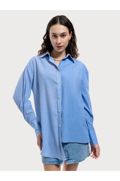 Loose Fit Kadın Gömlek U.kol