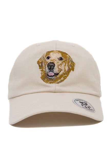 قبعة مطرزة من Golden Retriever - قبعة على شكل حيوان