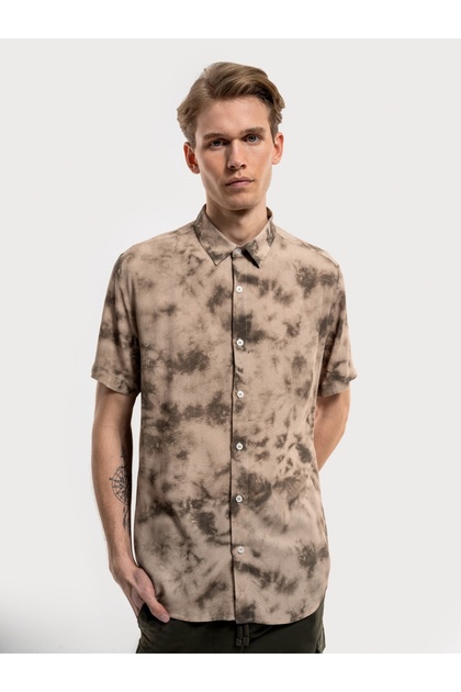 Lf2035178 Men's Short-Sleeve Shirt Khaki