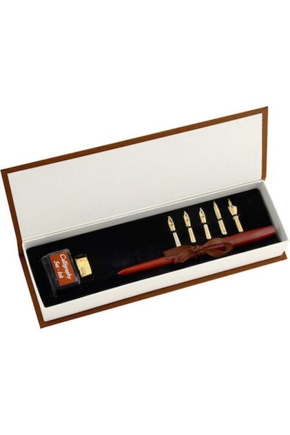 Steel Pen Ahşap Divit Kaligrafi Kalem Seti