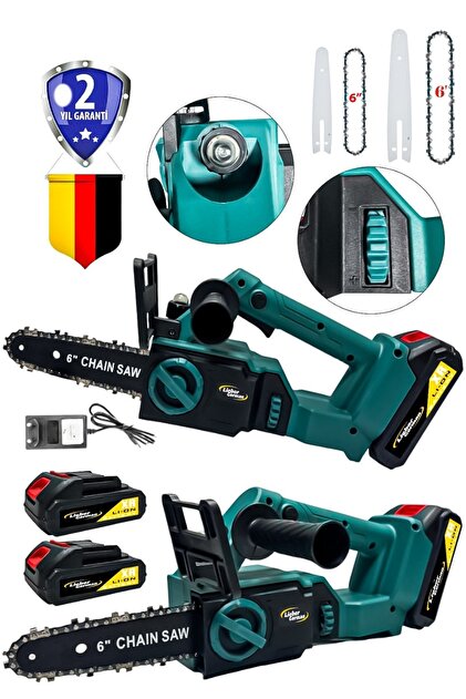 Lieber German Brushless Motor 2x Akülü Çift Pala Zincir Dal Budama