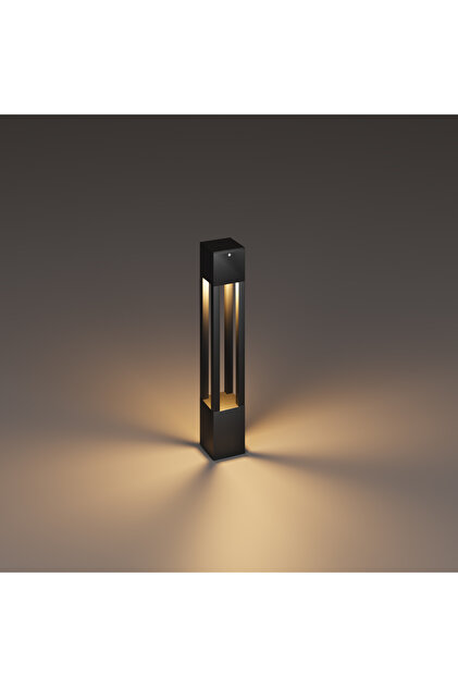 Luma Alüminyum Modern Yürüyüş Yolu Bollard Bahçe Aydınlatması 3000K Işık Rengi 60 CM Yükseklik