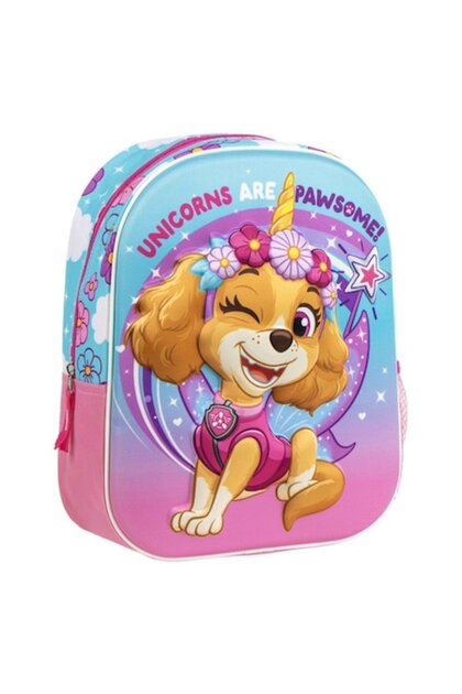 Ghiozdan gradinita copii 3D, Skye Save the Day, Patrula Catelusilor, Paw Patrol, 1 compartiment, fer