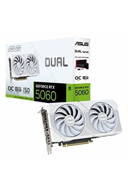【新品未開封】ASUS DUAL RTX 5060 Ti 16GB ASUS GeForce RTX 5060 Ti 16GB OC DUAL-RTX5060TI-O16G-WHITE GDDR7