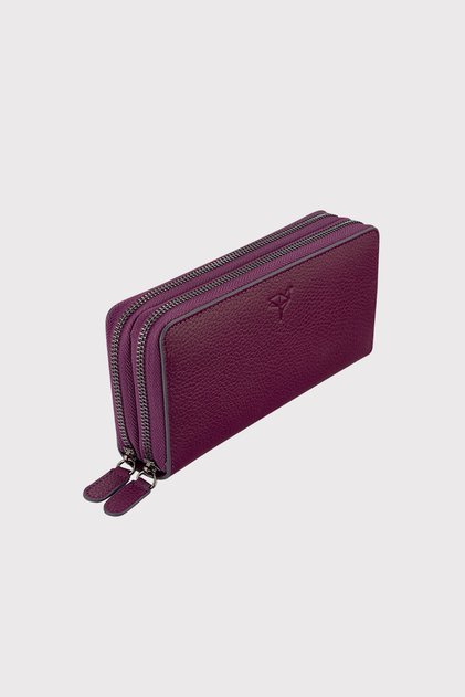 Genuine Leather Murdum Handbag with Phone Compartment, Money Portfolio, 100% Handmade
