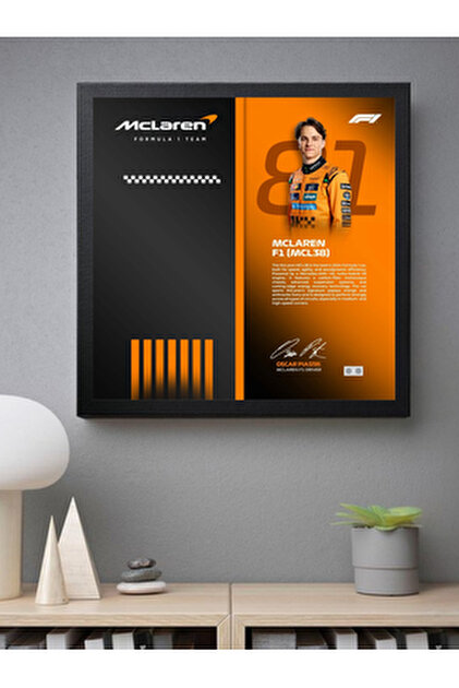 artevelle McLaren Formula 1 Lando Norris Tasarımlı Arka Plan