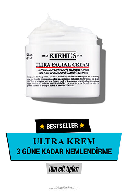 Kiehl's Ultra Facial Cream 125 ml 24 Hours Nemlendirici Günlük ...
