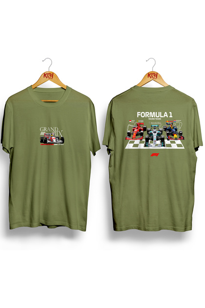 Grand Prix & Formula 1 Printed/ Unisex T-Shirt with Different Color Options/ 95% Premium Cotton/ Regular Fit