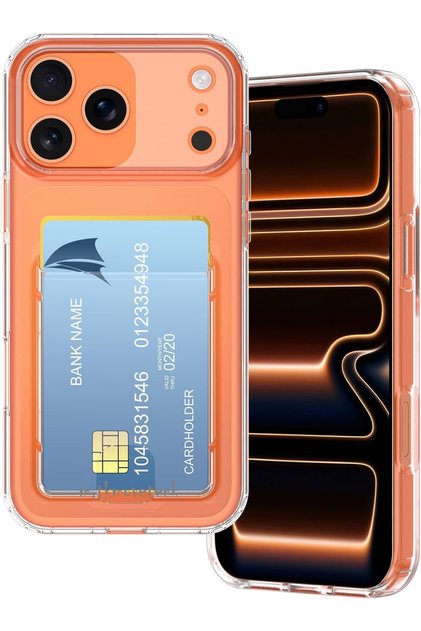 Apple iPhone 17 Pro Max Case Shock-Absorbing Cover with Camera Protection and Corner Protection, Card Holder Wallet