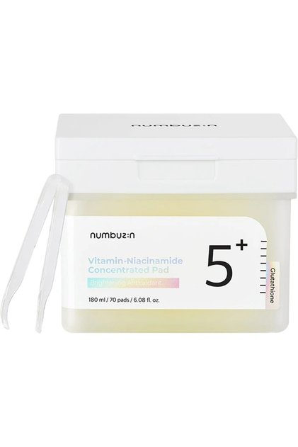 Discuri tonice iluminatoare, disc cu vitamina-niacinamidă nr. 5, corector și hidratant pentru pete, 70 buc.