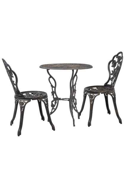 3 Piece Bistro Set Cast Aluminium