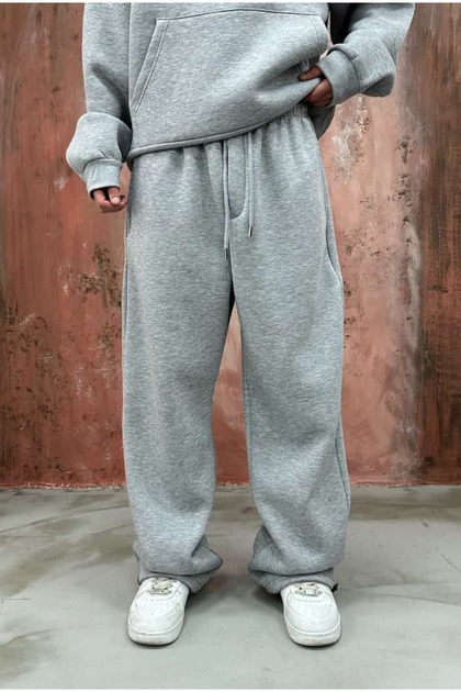 serline Winter-Basic Premium Adjustable Leg Baggy Sweatpants- Trendyol