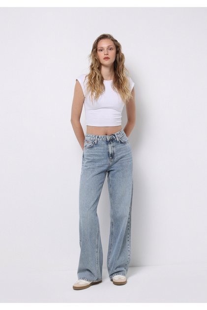 Regular Fit Women's Indigo Jean Trousers