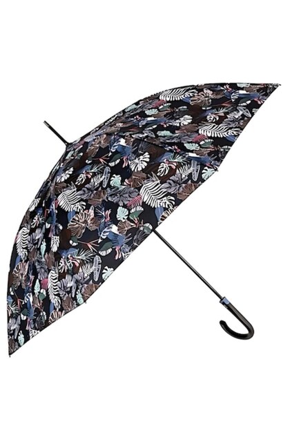 Umbrelă pentru femei Monstera Camuflaj, rezistentă la vânt, 112 cm