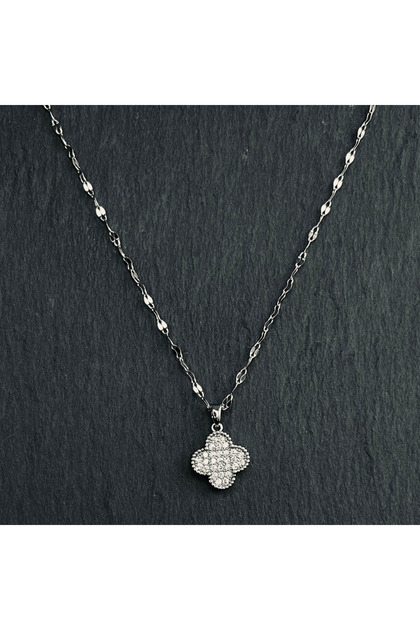 Colier Silver Flower