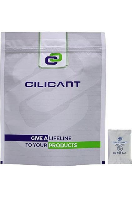 CILICAnT Silica Gel White 5 Gram Pouch of 50 Packets (5Gram X 50Pcs=250 Gram) Moisture Absorber Desi