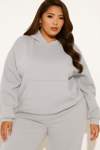 3 Yarn Combed Cotton Plus Size Unisex Sweatshirt